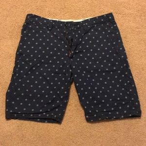 Blue with Green pattern Shorts